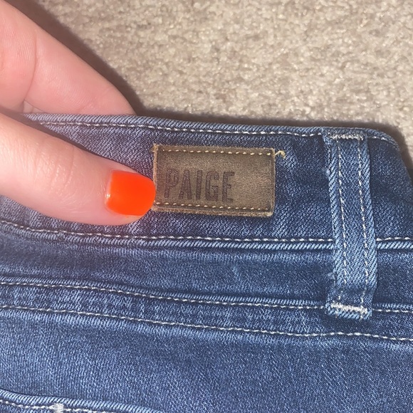 Paige Cassie Skyline Skinny Size 27 Mid Rise Dark Wash  Jeans - Picture 9 of 11